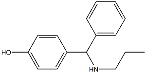 4-[phenyl(propylamino)methyl]phenol Struktur