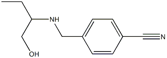 4-{[(1-hydroxybutan-2-yl)amino]methyl}benzonitrile Struktur