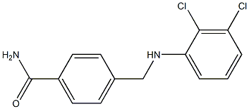 4-{[(2,3-dichlorophenyl)amino]methyl}benzamide Struktur