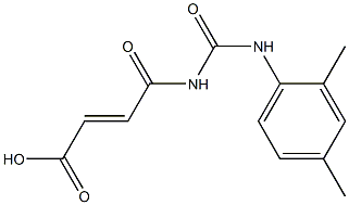 4-{[(2,4-dimethylphenyl)carbamoyl]amino}-4-oxobut-2-enoic acid Struktur