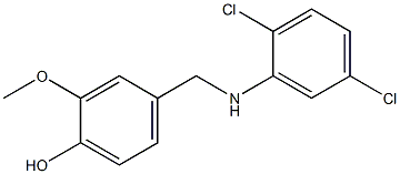 4-{[(2,5-dichlorophenyl)amino]methyl}-2-methoxyphenol Struktur