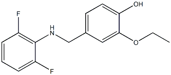 4-{[(2,6-difluorophenyl)amino]methyl}-2-ethoxyphenol Struktur