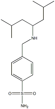 4-{[(2,6-dimethylheptan-4-yl)amino]methyl}benzene-1-sulfonamide Struktur