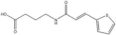 4-{[(2E)-3-thien-2-ylprop-2-enoyl]amino}butanoic acid Struktur