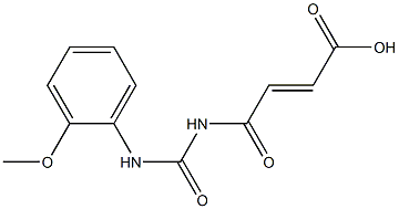 4-{[(2-methoxyphenyl)carbamoyl]amino}-4-oxobut-2-enoic acid Struktur