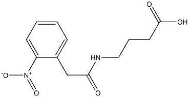 4-{[(2-nitrophenyl)acetyl]amino}butanoic acid Struktur