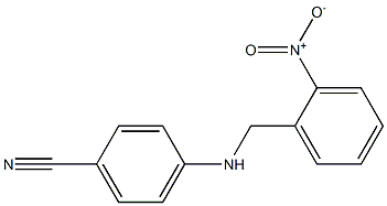 4-{[(2-nitrophenyl)methyl]amino}benzonitrile Struktur