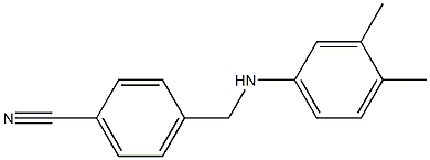 4-{[(3,4-dimethylphenyl)amino]methyl}benzonitrile Struktur