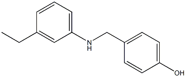 4-{[(3-ethylphenyl)amino]methyl}phenol Struktur