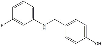 4-{[(3-fluorophenyl)amino]methyl}phenol Struktur