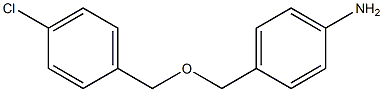 4-{[(4-chlorophenyl)methoxy]methyl}aniline Struktur