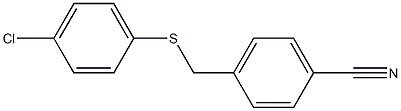 4-{[(4-chlorophenyl)sulfanyl]methyl}benzonitrile Struktur