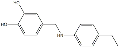 4-{[(4-ethylphenyl)amino]methyl}benzene-1,2-diol Struktur