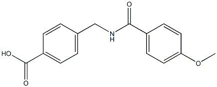 4-{[(4-methoxyphenyl)formamido]methyl}benzoic acid Struktur