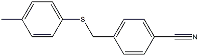 4-{[(4-methylphenyl)sulfanyl]methyl}benzonitrile Struktur