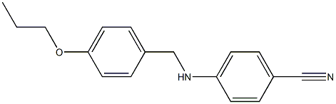 4-{[(4-propoxyphenyl)methyl]amino}benzonitrile Struktur