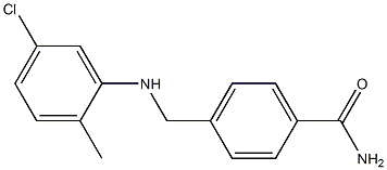 4-{[(5-chloro-2-methylphenyl)amino]methyl}benzamide Struktur