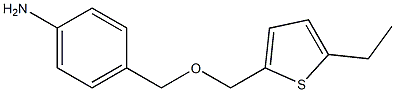 4-{[(5-ethylthiophen-2-yl)methoxy]methyl}aniline Struktur