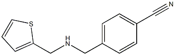 4-{[(thiophen-2-ylmethyl)amino]methyl}benzonitrile Struktur