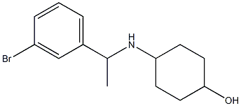 4-{[1-(3-bromophenyl)ethyl]amino}cyclohexan-1-ol Struktur