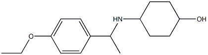 4-{[1-(4-ethoxyphenyl)ethyl]amino}cyclohexan-1-ol Struktur