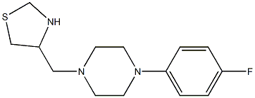 4-{[4-(4-fluorophenyl)piperazin-1-yl]methyl}-1,3-thiazolidine Struktur