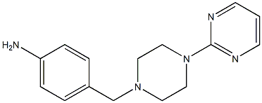 4-{[4-(pyrimidin-2-yl)piperazin-1-yl]methyl}aniline Struktur