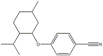 4-{[5-methyl-2-(propan-2-yl)cyclohexyl]oxy}benzonitrile Struktur