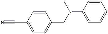 4-{[methyl(phenyl)amino]methyl}benzonitrile Struktur