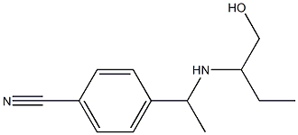 4-{1-[(1-hydroxybutan-2-yl)amino]ethyl}benzonitrile Struktur