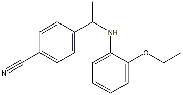 4-{1-[(2-ethoxyphenyl)amino]ethyl}benzonitrile Struktur