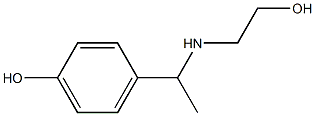 4-{1-[(2-hydroxyethyl)amino]ethyl}phenol Struktur