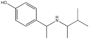 4-{1-[(3-methylbutan-2-yl)amino]ethyl}phenol Struktur