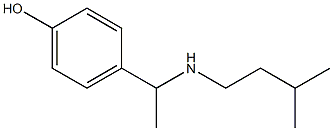 4-{1-[(3-methylbutyl)amino]ethyl}phenol Struktur