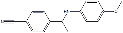 4-{1-[(4-methoxyphenyl)amino]ethyl}benzonitrile Struktur