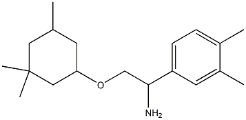 4-{1-amino-2-[(3,3,5-trimethylcyclohexyl)oxy]ethyl}-1,2-dimethylbenzene Struktur