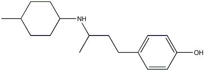 4-{3-[(4-methylcyclohexyl)amino]butyl}phenol Struktur