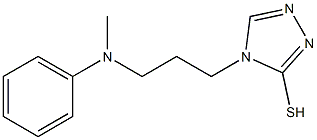 4-{3-[methyl(phenyl)amino]propyl}-4H-1,2,4-triazole-3-thiol Struktur