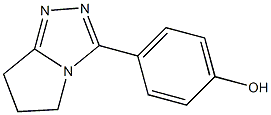 4-{5H,6H,7H-pyrrolo[2,1-c][1,2,4]triazol-3-yl}phenol Struktur