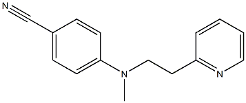 4-{methyl[2-(pyridin-2-yl)ethyl]amino}benzonitrile Struktur