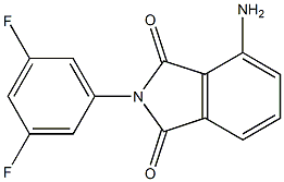 4-amino-2-(3,5-difluorophenyl)-2,3-dihydro-1H-isoindole-1,3-dione Struktur