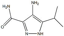 4-amino-5-isopropyl-1H-pyrazole-3-carboxamide Struktur