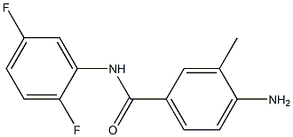 4-amino-N-(2,5-difluorophenyl)-3-methylbenzamide Struktur