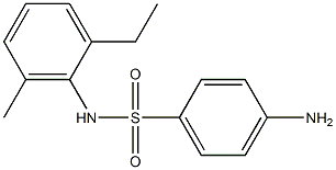 4-amino-N-(2-ethyl-6-methylphenyl)benzene-1-sulfonamide Struktur