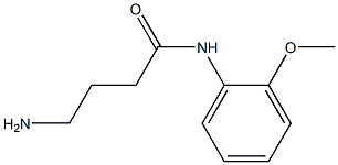 4-amino-N-(2-methoxyphenyl)butanamide Struktur