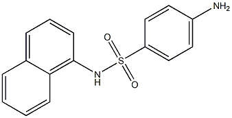 4-amino-N-(naphthalen-1-yl)benzene-1-sulfonamide Struktur