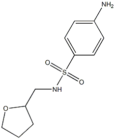 4-amino-N-(tetrahydrofuran-2-ylmethyl)benzenesulfonamide Struktur