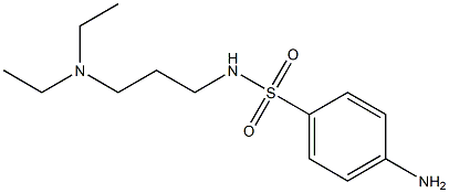 4-amino-N-[3-(diethylamino)propyl]benzenesulfonamide Struktur