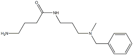 4-amino-N-{3-[benzyl(methyl)amino]propyl}butanamide Struktur