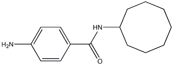 4-amino-N-cyclooctylbenzamide Struktur